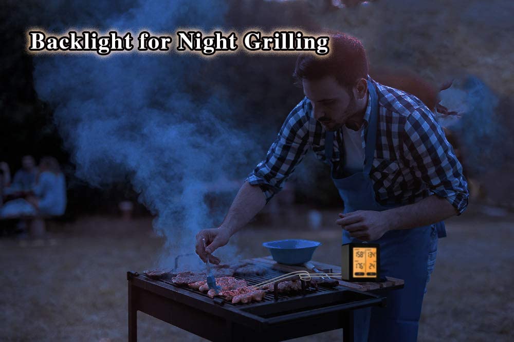 Smart Wireless Meat Thermometer with Dual Probe Bluetooth 100ft Range